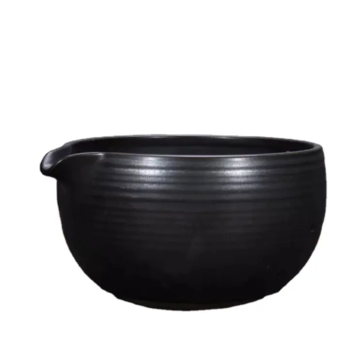Atacado Traditional Matcha Tea Bowl com Despeje Bic-Hand Made Porcelana com esmalte fosco-18oz Para Matcha Perfeitamente Whisked