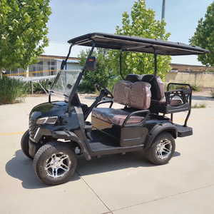 Voitures de <span class=keywords><strong>golf</strong></span> électriques <span class=keywords><strong>4</strong></span> places, style rétro, tout-terrain, longue portée, pour le désert, le camping, les zones de loisirs en plein air - Product Image 1