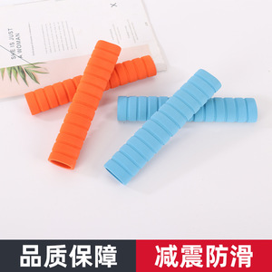 Fundas de espuma para manillar, color naranja y azul, para bicicletas, bicicletas de montaña, equipos de fitness, unisex - Product Image 4