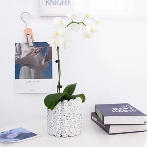 Vente en gros cylindre d'encre splash bonsaï cactus pots succulents pots de fleurs en céramique jardinières pour la décoration intérieure - Product Image 4