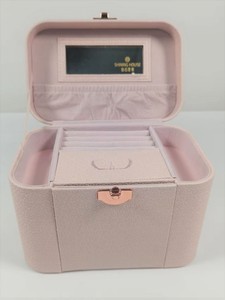 Estuche de Maquillaje de Lujo con Logotipo Personalizado, Espejo, Cuero Sintético Rosa, Organizador Multifuncional, Estuche Rígido - Product Image 6