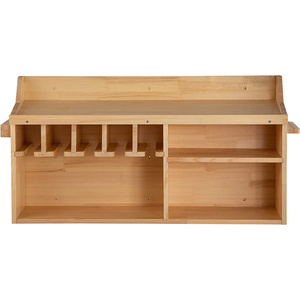 Support mural pour perceuse, stockage, station de charge, en bois, bambou, outil électrique, boîte à outils pour scie, clé et tournevis - Product Image 6