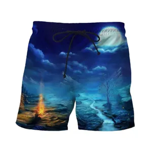 Custom Logo de hombre Holiday Beachwear Board Plus Size Street Wear Shorts Sublimation Print Gym Sports Shorts