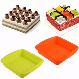 Custom Wholesales Mold Flexible Brownie Easy Demoulding Silicone Square <b>Cake</b> <b>Pan</b> - Product Image 2