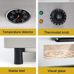 Four à pizza portable, four à pizza de comptoir, mini four à pizza d'extérieur, acier inoxydable, puissance 2000W, four à pizza 340A, 340 - Product Image 6