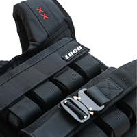 Gilet lesté réglable pour la gym et la boxe – Plaques en fer, acier, plomb – Gilet de course lesté