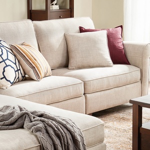 Sofá de tela minimalista italiano, combinación en forma de I, sofá seccional, diván moderno - Product Image 3