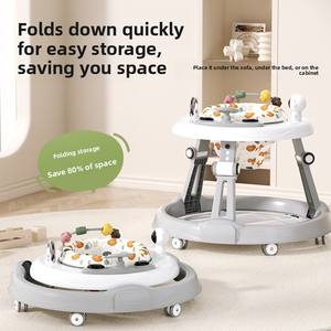 Andador Plegable <span class=keywords><strong>4</strong></span> en 1 para Bebés, con Materiales de Plástico y Lino, Diseño Ligero, para Bebés de 6 a 18 Meses - Product Image 5