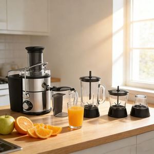 Nouveau modèle de mixeur domestique à double bol argenté, 1L, pour jus et préparations culinaires, avec fonction de broyage - Product Image 2