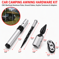 Ancrage au sol en acier inoxydable sur mesure avec usinage CNC pour camping en plein air, camping-car, parasols et auvents