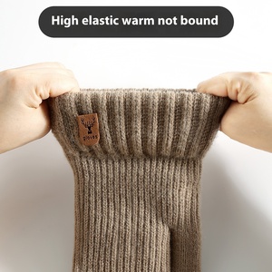 Nuovi Guanti Invernali Personalizzati Ispessiti a Doppio Strato Caldi Lavorati a Maglia con Fodera in Pile Stile Jacquard - Product Image 6