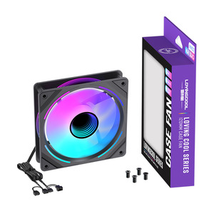 Lovingcool 120x120x25mm RGB LED-Gehäuse Lüfter für PC Gaming Desktop & Laptop DC 12V CPU <span class=keywords><strong>Heatstick</strong></span> Computer Lüfter - Product Image 6