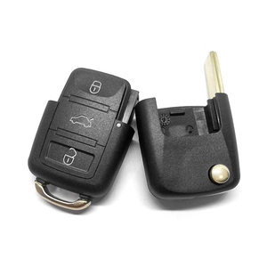 HU66 Lưỡi 3 Nút Lật Vỏ Chìa Khóa Chìa Khóa Xe Fob Cho V-W Golf 4 5 Passat B5 B6 Polo Touran - Product Image 4