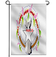 Drapeau de jardin personnalisé Saipan Ink Splatter, imprimé recto-verso, pour la décoration de jardin et les événements culturels communautaires