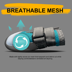 Blue Rubber Dog Shoes Breathable Non Slip Waterproof Paw <b>Boots</b> Wear Resistant Pet <b>Socks</b> for All Seasons - Product Image 2