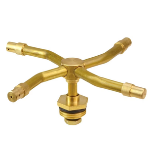 Irrigatore Automatico Rotante a 360 Gradi a Quattro Forche in Rame, Sistema di Irrigazione per Prato e Giardino a 4 Punti con Funzione Nebulizzazione - Product Image 5
