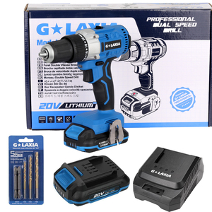 <span class=keywords><strong>Trapano</strong></span>/<span class=keywords><strong>Avvitatore</strong></span> a Batteria Brushless 20V, 2 Velocità, Mandrino 13mm, Coppia 80N.m, Batteria agli Ioni di Litio - Product Image 1
