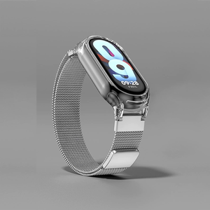 Correa de Reloj de Malla Metálica Transpirable de 37 Colores de la <span class=keywords><strong>Serie</strong></span> 70101 Totalmente Nueva para Miband7, Correa Negra de Lujo de 20 mm - Product Image 5