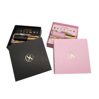 Logo personnalisé carré rose 50ml Oud Parfum bouteille emballage cadeau boîte de luxe vide parfum boîte d'emballage