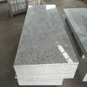Çin yüksek kalite gümüş gri mutfak G602 granit cilalı döşeme için doğal açık cilalı granit fayans