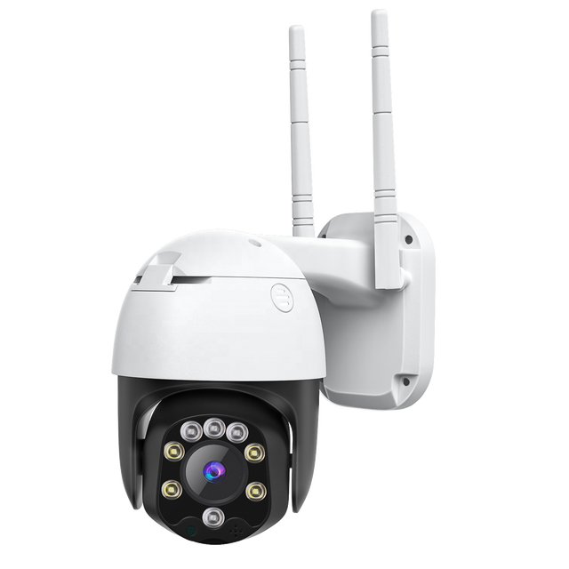 Newest 2MP and 5MP White Light LEDs Color Night Vision Security Camera System Wireless Outdoor Dome PTZ IP Camera