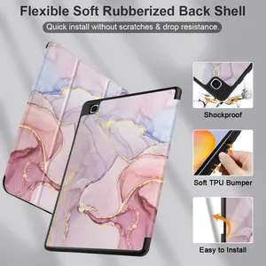 Tablet-Abdeckung für Samsung Galaxy Tab S6 Lite 2022 SM-P610 P615 P613 P619 Pu Leder Tri-Fold Case für Samsung Galaxy Tablet Pc