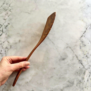 Espátula de Madera Natural, Espátula Plana Hecha a Mano para Sartén, Utensilio de Cocina Sostenible, Espátula de Madera para Huevos - Product Image 1