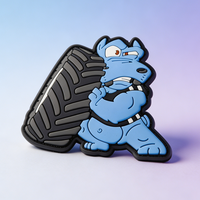 Écussons en caoutchouc PVC souple écologique avec logo 3D personnalisé, lavables, à coudre sur les jeans, les chapeaux, les sacs à dos et les vêtements