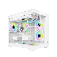Boîtier PC Thermaltake Water Cube Blanc Noir RGB Full Tower Gamer en Alliage d'Aluminium ATX avec Fenêtre Latérale en Stock