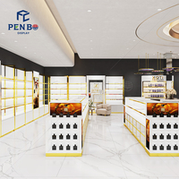 Meubles de magasin de parfums de luxe, design d'intérieur pour boutique de luxe, vitrine de présentation de cosmétiques, étagère de présentation de parfums