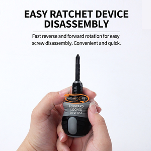 Ratcheting <b>Screwdriver</b> 150 Mm Cross Phillips Bit Plastic Handle Anti Slip Matte Finish Diy Tool - Product Image 3