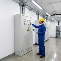 Armoire de distribution d'énergie personnalisée IP44 380V, panneau de commande électrique industriel XL-21 pour l'éclairage des installations industrielles