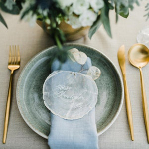 Venta al por mayor personalizado 20X20 azul claro algodón Lino hecho a mano ecológico orgánico duradero reutilizable servilletas de mesa para boda - Product Image 3