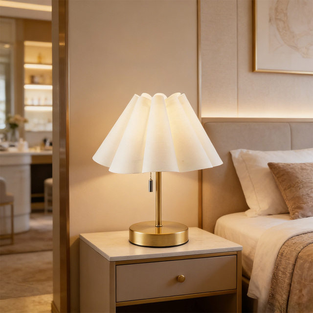 3-Color Dimmable Cordless Table Lamp - 4000mAh Battery Type-C Fast Charge Fabric & Electroplated Metal, for Bedroom & Cafe