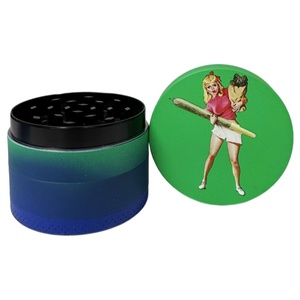 Wholesale Custom Fancy Zinc Alloy 4 Layers <b>Grinder</b> Smoking Cigarette Smoking Accessories Tobacco <b>Herb</b> <b>Grinders</b> - Product Image 5