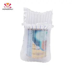 free samples milk powder packaging materials plastic air column cushion film bag for transportation package protection