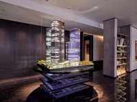 Maquette architecturale de style moderne et modélisation à l'échelle de bâtiments en 3D pour les projets de construction et la conception d'appartements