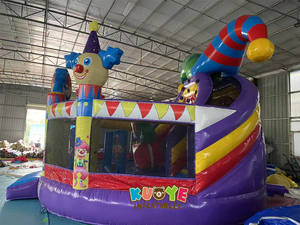 Zirkus Multi Play Clown Bouncy Castle Hupfburg Payaso mágico Bouncer Circus Bouncy Playland con tobogán Clown Bounce House - Product Image 5