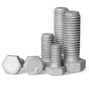 M12 16 20 24 Lớp 8.8 Mạ Kẽm Nhúng Nóng Hình Lục Giác Bu Lông Cho Năng Lượng Mặt Trời Bảng Điều Khiển Khung <span class=keywords><strong>2Mm</strong></span> Pitch Thô Đầy Đủ Chủ Đề Carbon Thép <span class=keywords><strong>Hex</strong></span> - Product Image 1