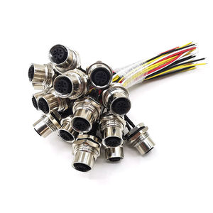 Đầu nối cảm biến M12, 2/3/4/5/6/9/12/17-Pin, mã A/B/D/x, dây nịt, IP68 không thấm nước - Product Image 5