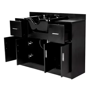 Armoire à shampooing rétro minimaliste, appareil de coiffure, serviette de <span class=keywords><strong>salon</strong></span>, double ouverture, rangement, armoire à shampooing SC001 - Product Image 4