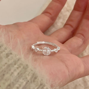 Bague Cœur Irrégulier Vintage Luxe Léger, Plaqué Argent, pour Femme, en Cuivre, Bijoux Tendance, Vente en Gros - Product Image 2