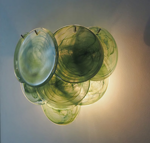 <span class=keywords><strong>Applique</strong></span> da parete con disco di Murano Vintage <span class=keywords><strong>verde</strong></span> decorazione per la casa di lusso - Product Image 5