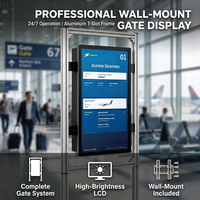 Terminal FIDS OEM Fabricado a Medida, Sistema de Pantalla LCD Personalizado con CMS para Información y Orientación de Pasajeros en Aeropuertos y Metro