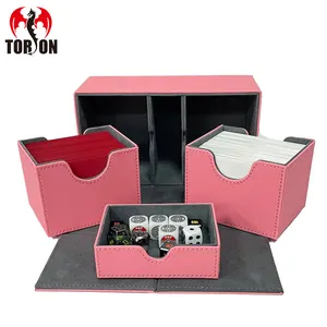 200 + коробка с откидной крышкой, коробка для карт, 200 Cardspu Pokemone Pu Магнитная Верхняя палуба, хоккейная коробка для хобби