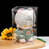 Grand présentoir transparent en PS, boîte de rangement anti-poussière pour poupées, figurines d'anime, peluches, collection, vitrine transparente