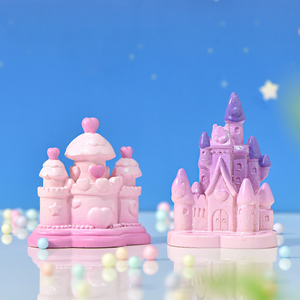 Miniatures de château en résine romantiques pour décorations de paysage, petites maisons de conte de fées, ornements de villa, accessoires de bricolage - Product Image 6