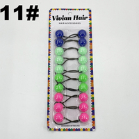 Accessoires de tresse boule de cristal personnalisée boule de cheveux élastique perles de cheveux pour tresses et mèches accessoires enfants boule de cheveux cravates
