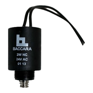 Solenoide di ricambio 24 VAC per valvola angolare a diaframma a controllo manuale G75S per fluidi acqua, olio e gas - Product Image 1