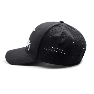 Gorras de béisbol de Golf con corte láser de rendimiento impermeable con borde de pico curvo con patrón de puntos, sombreros deportivos a cuadros, Agujero láser transpirable - Product Image 5